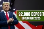 $2,000 December 2025 Deposit