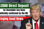 $2000 Direct Deposit for December 2025