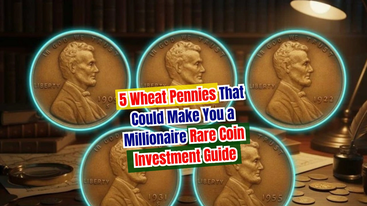 5 Wheat Pennies