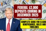 Federal $2,000 Deposits December 2025