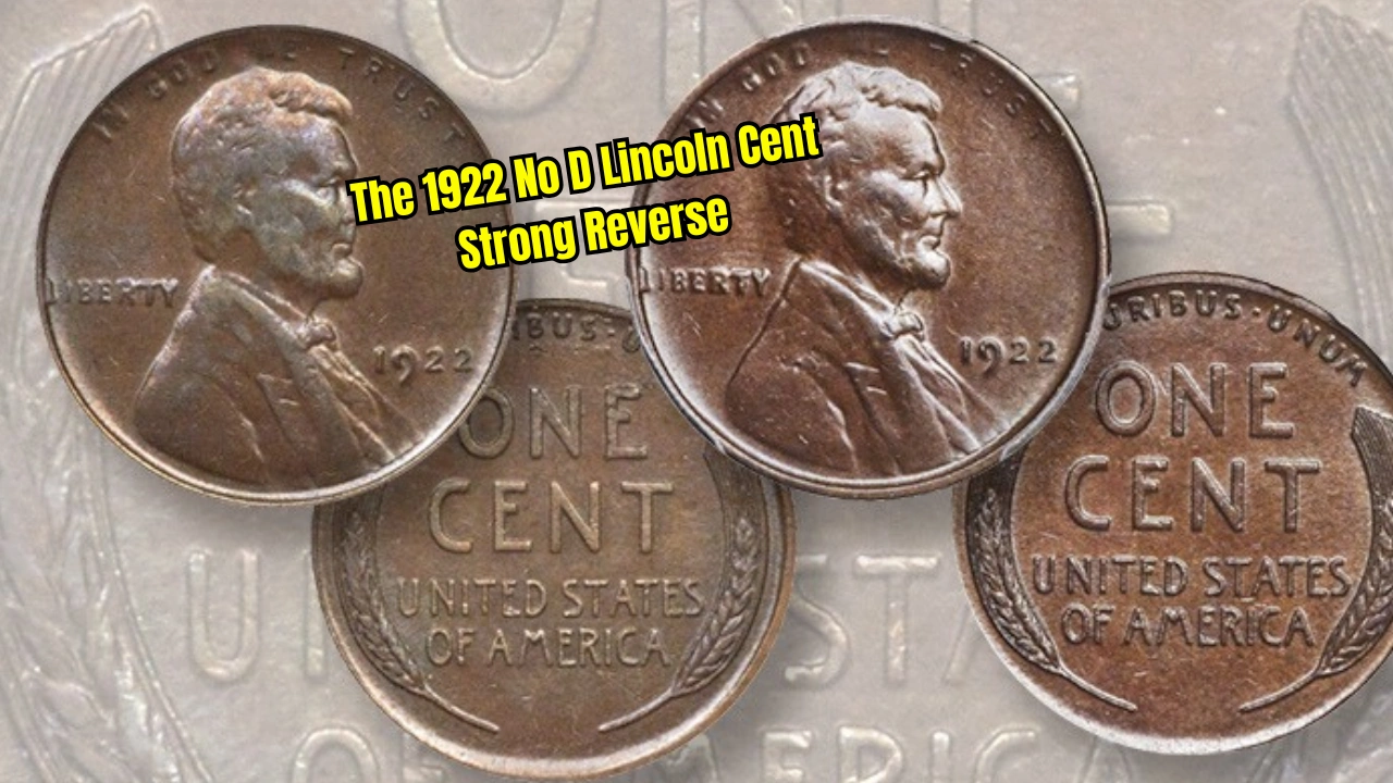 The 1922 No D Lincoln Cent Strong Reverse