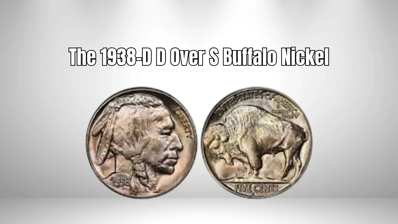 The 1938-D D Over S Buffalo Nickel